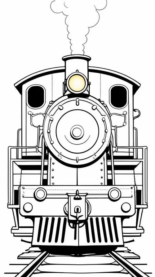 18 Hình tô màu tàu hỏa chuyển động hành trình khám phá cho bé 3 tuổi