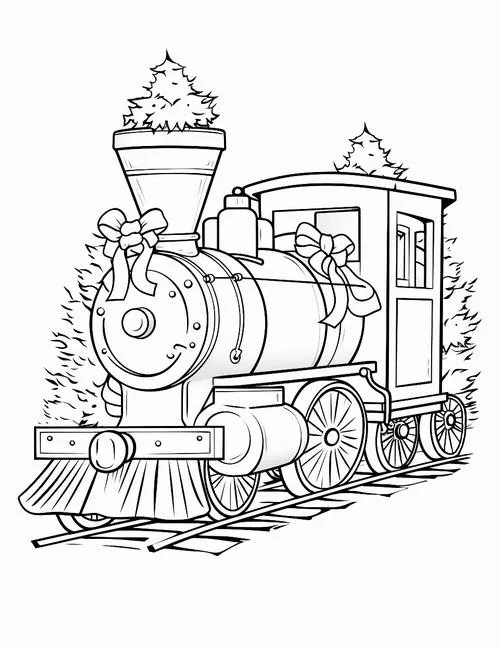 23 Trẻ học tô màu tàu hỏa chạy trên đường ray cho trẻ 6 tuổi