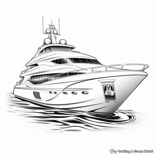 Tô màu vui tàu biển với sóng nước và cột buồm chi tiết