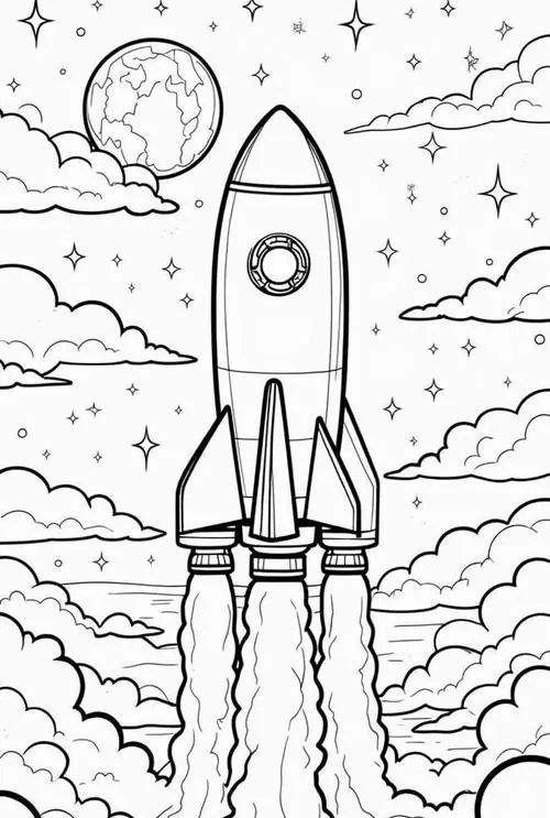 In hình tập tô tên lửa bay vượt tầng khí quyển