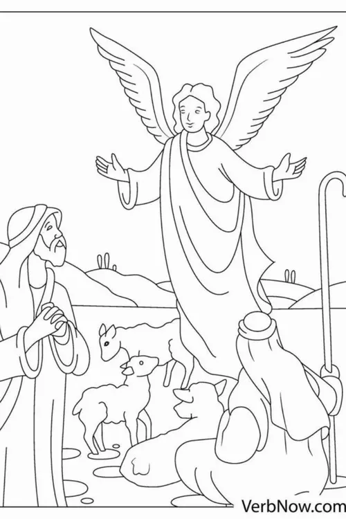 Trẻ học tô màu thiên thần nhẹ nhàng tinh khôi