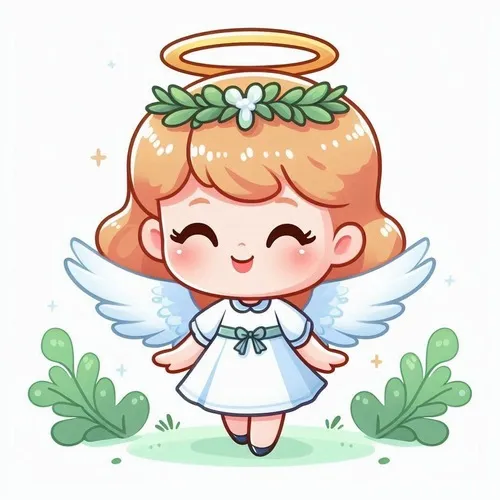 Thiên thần ngồi trên trăng lưỡi liềm cho bé khám phá bầu trời mơ