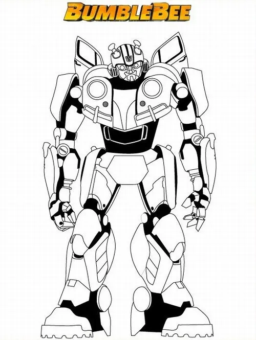 31 Tranh bé tập tô Bumblebee tạo dáng thân thiện phù hợp bé nhỏ