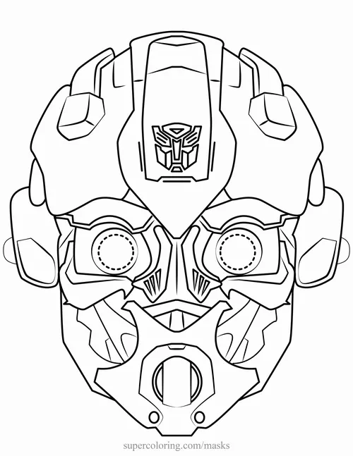 37 Tô màu sáng tạo Bumblebee dạng bán xe hơi rất thú vị