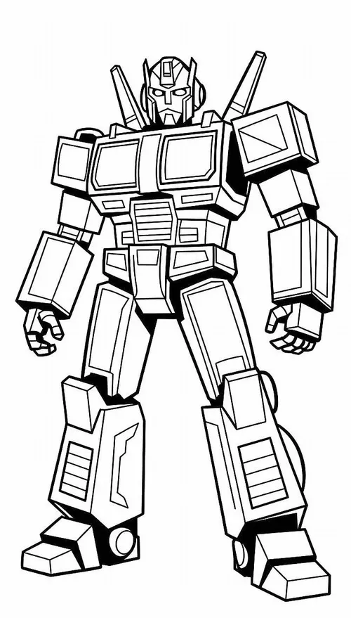 11 Tô màu sáng tạo Optimus Prime phiên bản cổ điển xanh đậm