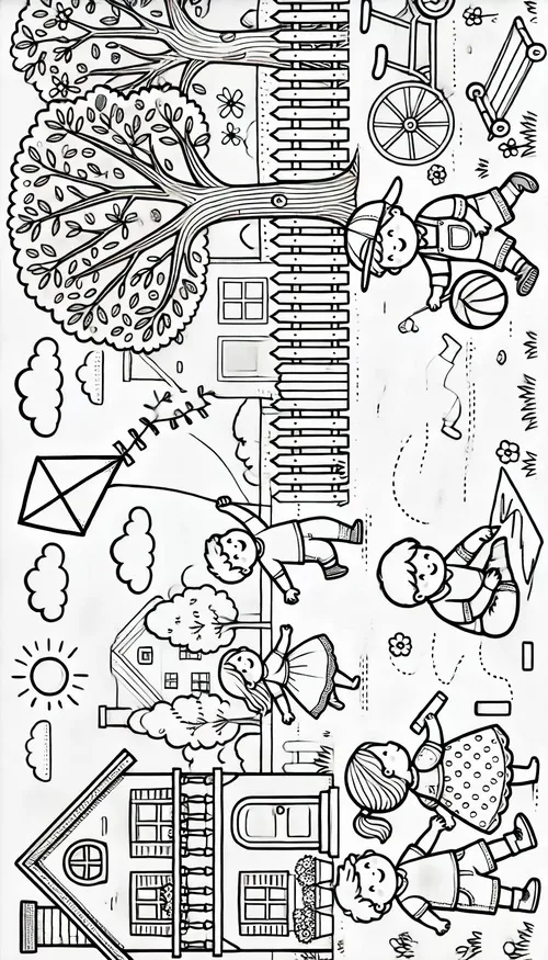 34 Hình vẽ tranh tô màu trống trường vang cho trẻ 4 tuổi