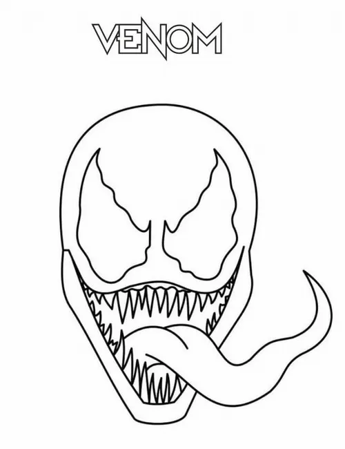 17 Tô màu sáng tạo Venom bóng đổ đen xám cho bé phối sắc