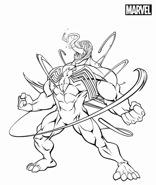 5 Venom thân to lớn và dáng cơ bắp là mẫu tô hoàn hảo cho trẻ thích phong cách mạnh