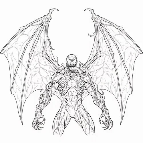 9 Hoạt động tô màu Venom tạo cảm giác khám phá sức mạnh bóng