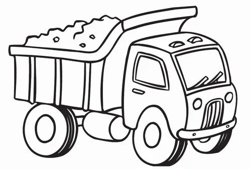 In hình tập tô xe ben và xe xúc trong công trường