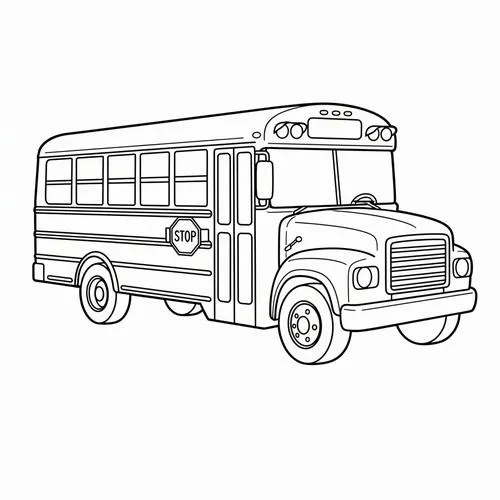 Xe bus thân dài bánh tròn bé tô xong nhìn cưng xỉu