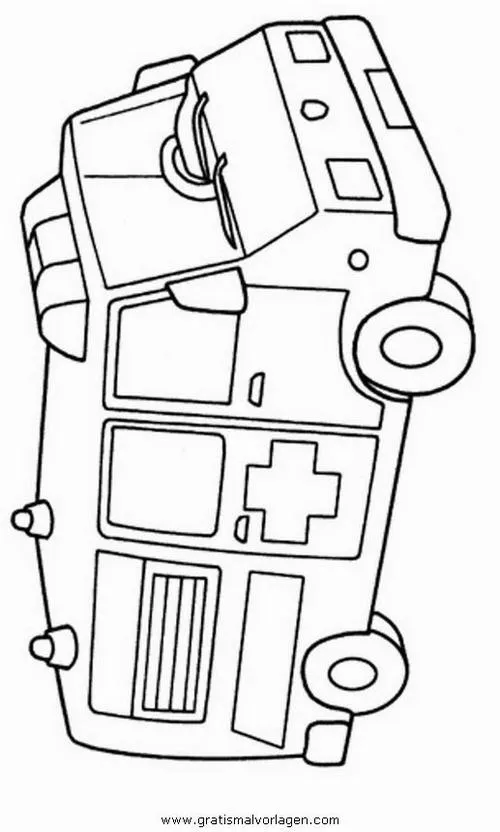 Tô màu sáng tạo xe cứu thương cứu người nhanh