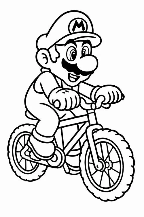 Tô màu vui xe đạp hai bánh vận động ngoài trời