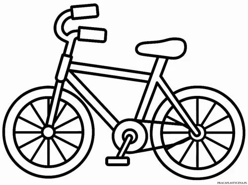 Cách tô tranh tô màu xe đạp hình tròn bánh xe