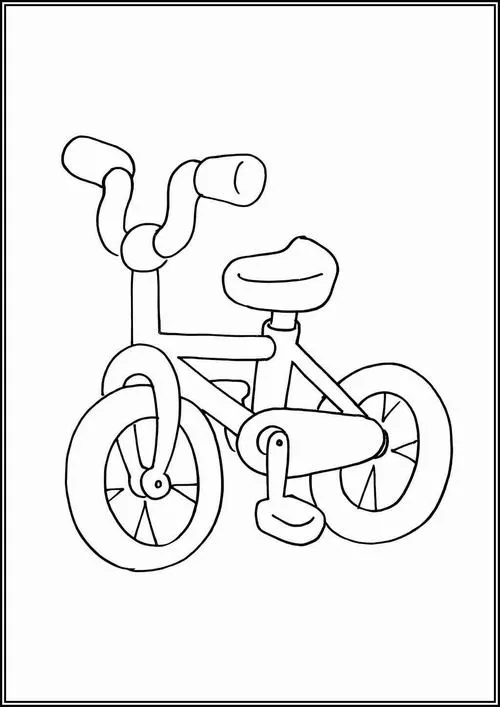 Hoạt động tô màu xe đạp và bé tập giữ thăng bằng