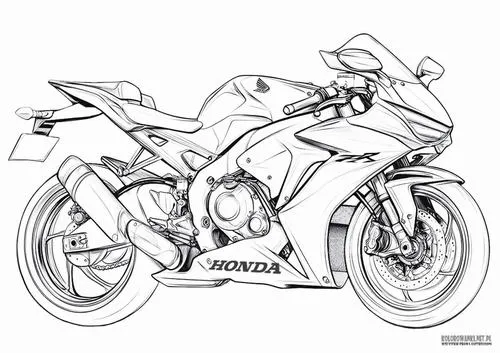 Tranh bé tập tô xe số động cơ hai bánh rõ nét