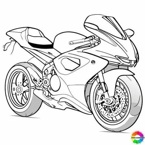 Cách tô tranh tô màu xe máy hình dáng rõ nét