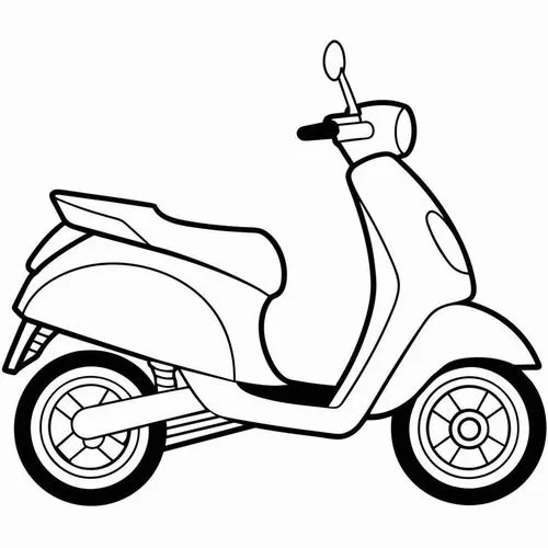 Bé mê tít 56 Tranh Tô Màu Xe Máy hai bánh làm quen các phương tiện giao thông