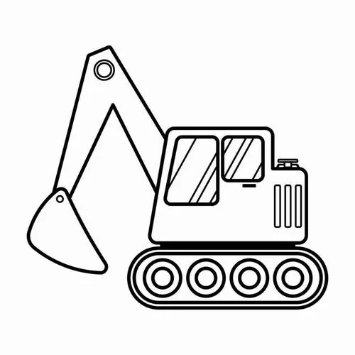 4 In hình tập tô xe đào công trình cùng kỹ sư xây dựng