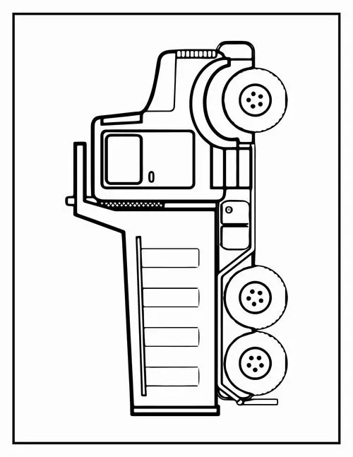 21 Tải tranh tập tô xe tải với cabin vuông vức