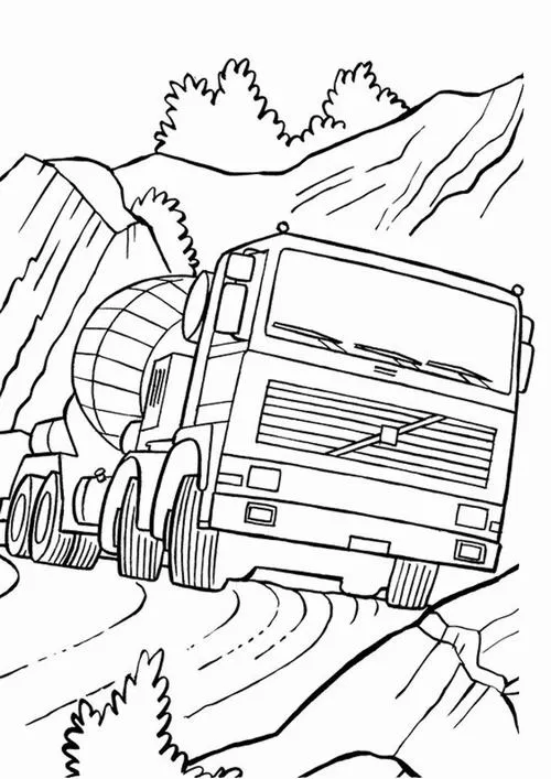 22 Trẻ học tô màu xe tải công trường cho trẻ 6 tuổi