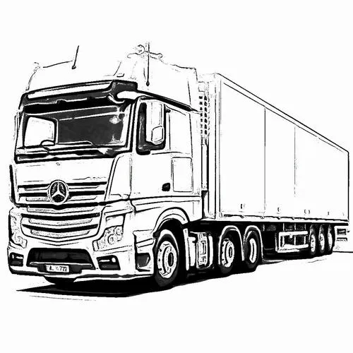 Bộ 42 tranh tô màu Xe Tải cho bé và kể chuyện hành trình chở hàng đầy vui nhộn