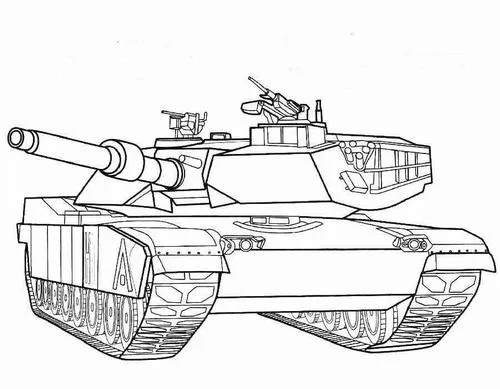 Bức tranh tô xe tăng bảo vệ đất nước lịch sử cho bé 3 tuổi