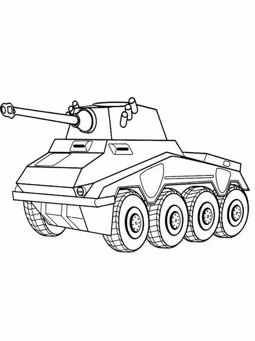 Tranh tô màu xe tăng đơn giản đến chi tiết cho bé nhiều độ tuổi