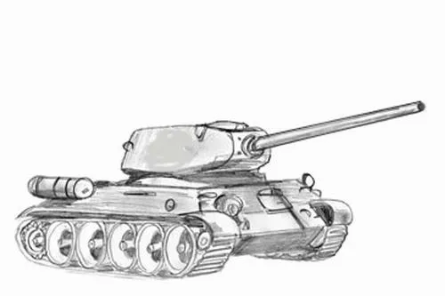 4 In hình tập tô xe tăng KB 44 xích xe cơ cấu bánh xích