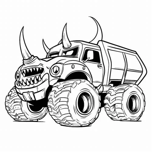 Tô màu vui xe tăng hoạt hình gai góc dễ thương