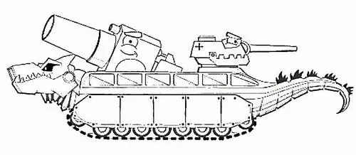Bộ tranh xe tăng quái vật giúp bé thỏa sức tưởng tượng