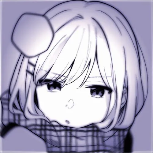 Hình avatar anime với hiệu ứng glow nhẹ