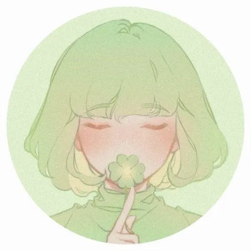 Ảnh đại diện cỏ 4 lá xanh lá mang may mắn và năng lượng tích cực