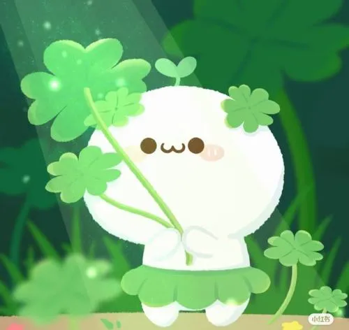 Hình avatar cute cỏ 4 lá mang năng lượng tích cực