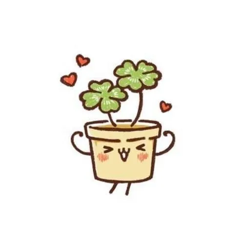 Hình đại diện cỏ 4 lá tối giản gợi niềm tin bền vững