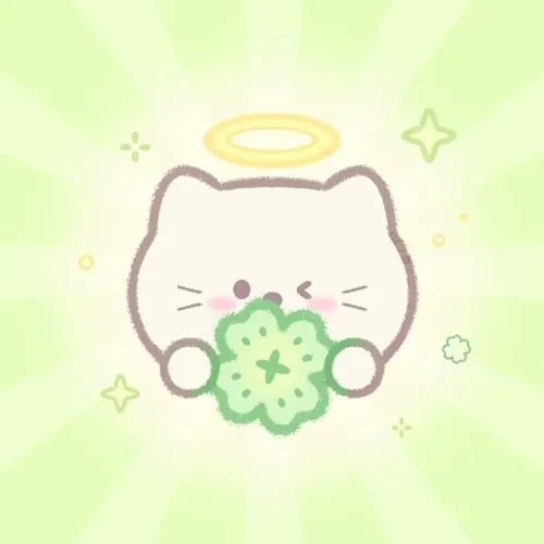 Avatar cầu hên cỏ 4 lá phong cách tự nhiên cảm xúc tích cực