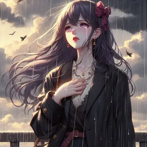 Avatar cô đơn gợi ánh sáng mờ trong khung hình trầm