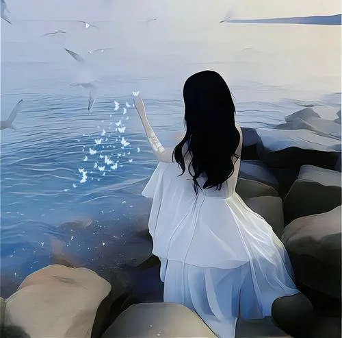 Ánh sáng ngược nhẹ làm nổi dáng lưng gái đẹp trong tĩnh lặng