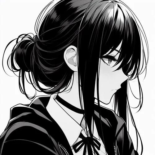 BST 150 Ảnh Avatar Anime Đen Trắng cute từ gam màu mờ ảo tới phát sáng lung linh