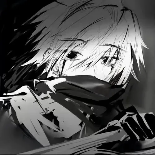 Đường nét vẽ anime đen trắng tạo điểm nhấn thị giác