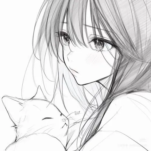 Ảnh đại diện cá nhân anime đen trắng mang hơi hướng truyện tranh