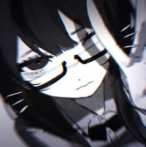 Phong cách anime đen trắng gợi u tối và chiều sâu