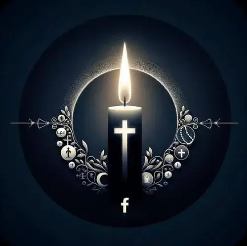 Ảnh đại diện tang lễ đen cho những giai đoạn cần sự im lặng nội tâm