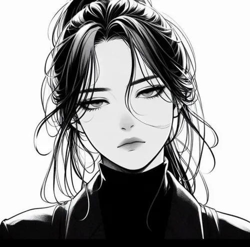 Ảnh profile Tiktok nữ đen trắng style nhiếp ảnh chân dung hiện đại