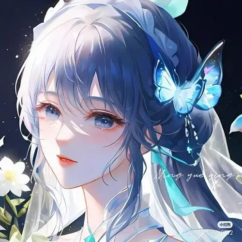 Hình đại diện cute xanh nhạt nuôi dưỡng lắng dịu