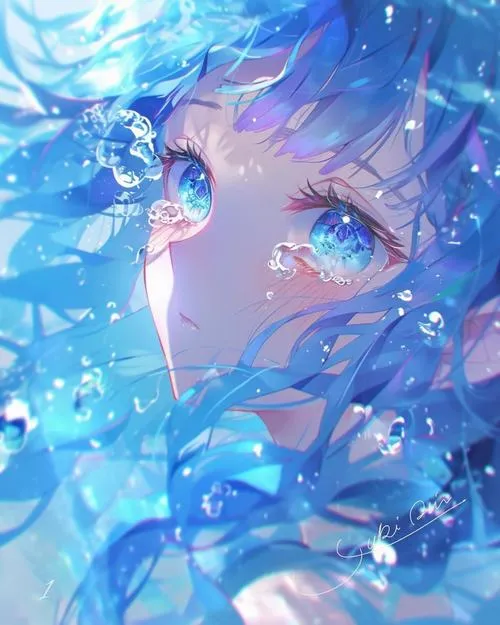 Hình đại diện ngầu xanh sâu mang vẻ đẹp im lặng