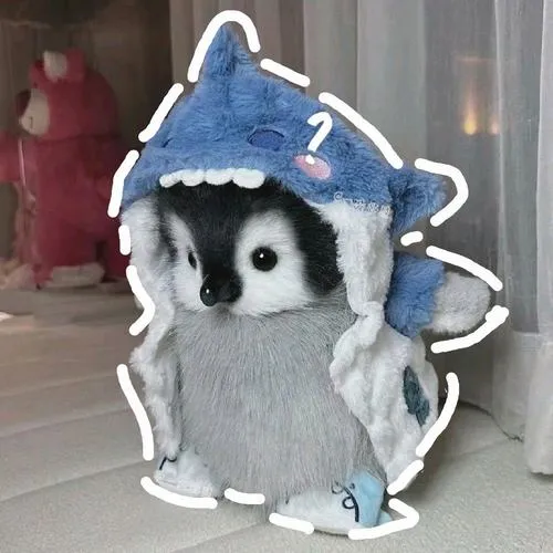 Hình đại diện cute xanh lam lạnh phản chiếu trạng thái tinh thần sâu