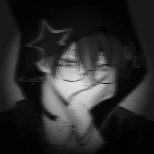 Ảnh avatar anime với hiệu ứng mờ nhẹ và cảm xúc trầm