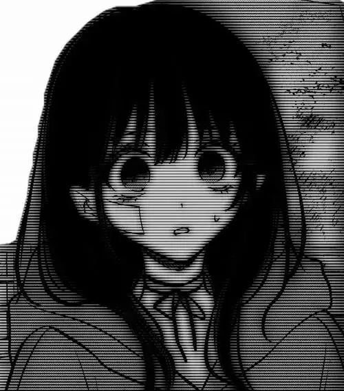 Ảnh avatar Facebook anime trên nền tối giản