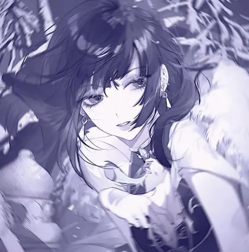 Hình profile anime với đường nét mềm tan dần